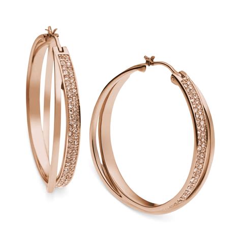 michael kors rose gold flower earrings|michael hill rose gold earrings.